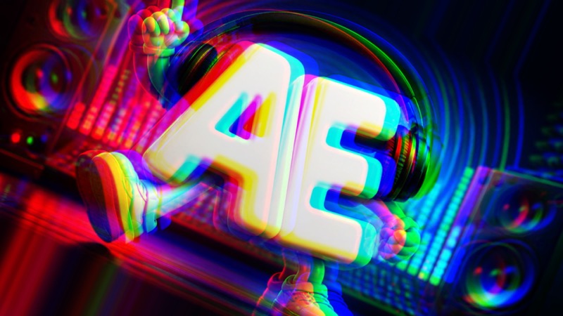 Acid Wobble preset: spinning, pulsing, color-split frame