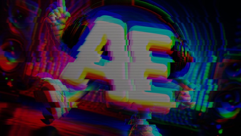 Rave preset: strobing, spinning, glitching frame